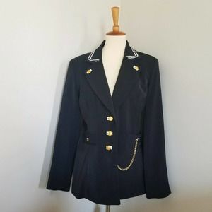 Lew Magram 80s Black Blazer